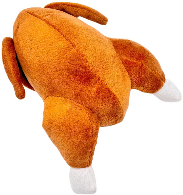 둥둥펫 반려동물 삑삑이 애착인형 노릇노릇 통닭구이, 혼합색상, 1개