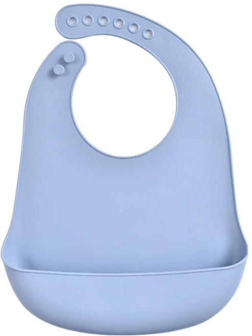 플렉스라인 노인 환자 실리콘 턱받이, 블루, 1개