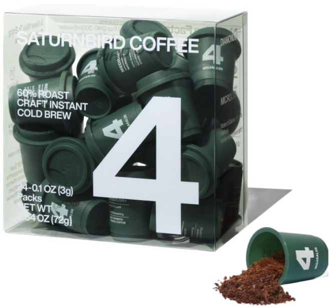 새턴버드 넘버 시리즈 콜드브루 커피 No.4 미디엄 다크, 3g, 24개입, 1개