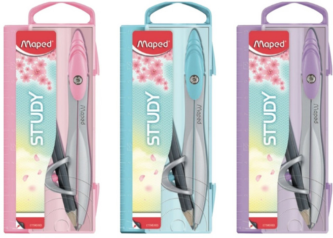 마패드 스터디 파스텔 컴퍼스 연필식, 3개