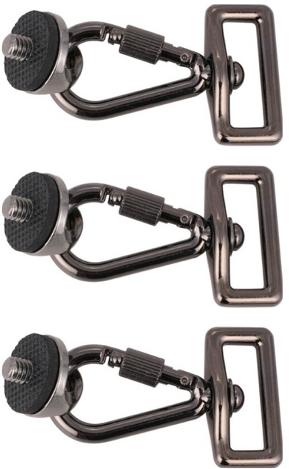 플로우코드 카메라 어깨끈 후크 카라비너 고리형 마운트, 3개