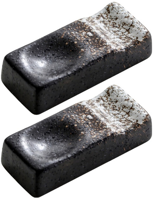 모던앳 일식 호텔 세라믹 수저받침대, 스노우, 2개