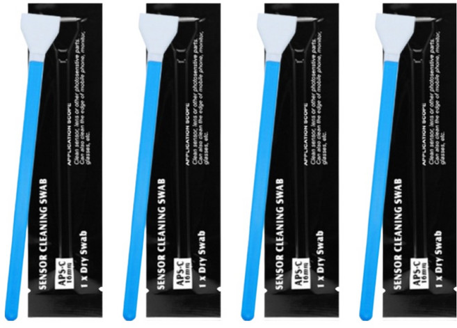 플로우코드 카메라 센서 청소 클리너 면봉 블루 16mm, 4개