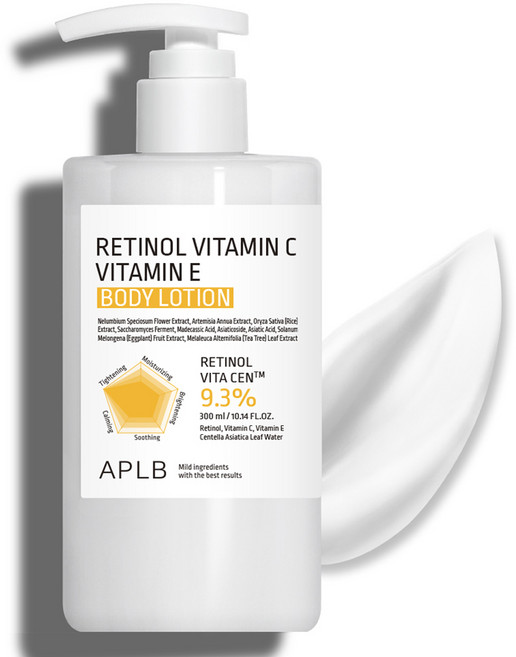 APLB A醇 維他命C 維他命E 身體乳液, 300ml, 1個