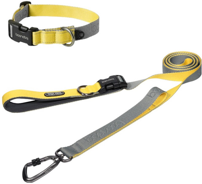 분독 강아지 플레이리쉬 + 카라비너 목줄 세트, 그레이레몬, 그레이레몬, 1세트