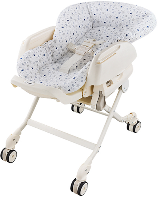 Combi 康貝 安撫餐搖椅專用座墊 星空白 舒適透氣 可拆洗 台灣製, 1個