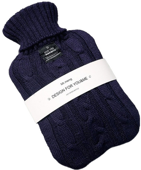 포켓마스터 찜질팩 보온 물주머니 네이비 1L, 1개