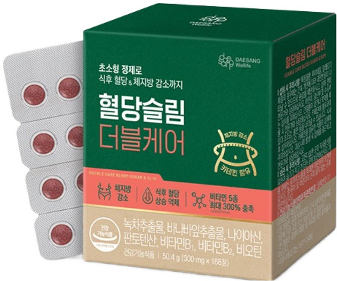 대상웰라이프 혈당슬림 더블케어 50.4g, 168정, 1개