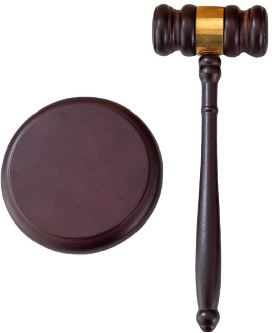 플로우코드 회의 경매 법정 법원 판사봉 고급 세트, 브라운, 1세트