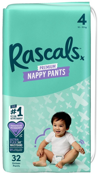라스칼프렌즈 프리미엄 팬티형 기저귀 남여공용, 4단계, 32매