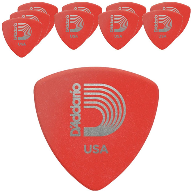 다다리오 두랄린 기타 피크 시리즈 와이드 슈퍼 라이트 레드 2DRD1-10, 1세트