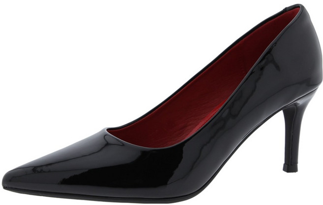 단골언니 여성용 셀렉션 발편한 컴포트 에나멜 정장 펌프스 힐 7cm