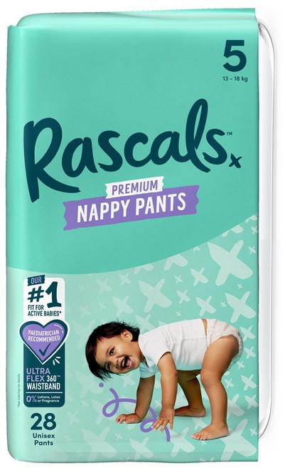 라스칼프렌즈 프리미엄 팬티형 기저귀 남여공용, 5단계, 28매