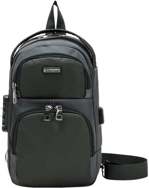 블루마운트 스마트 잠금 USB 충전 슬링백 APZ1328