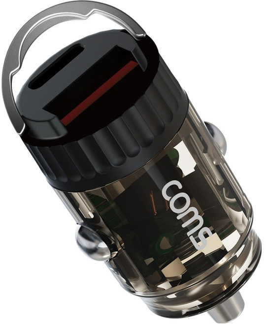 컴스 PPS 매립형 차량용 고속충전기 36W, SD148, 블랙