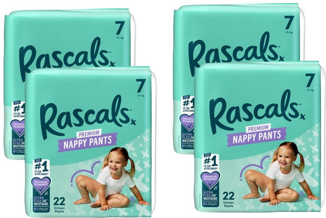 라스칼프렌즈 프리미엄 팬티형 기저귀, 7단계, 88매
