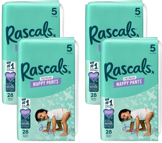 라스칼프렌즈 팬티형 기저귀 유아용, 5단계, 112매