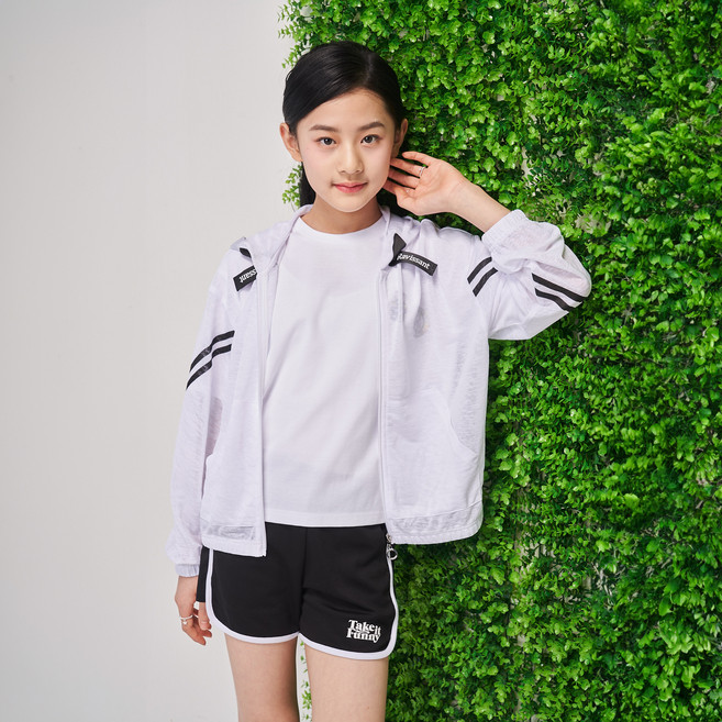 제이씨비 여아용 아세테이트 후드집업 점퍼 S341