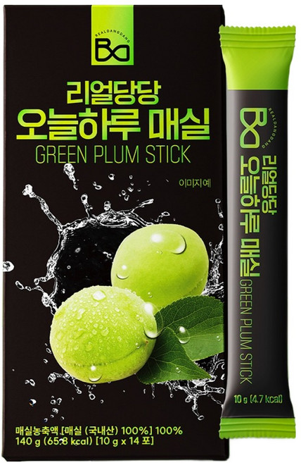 리얼당당 100% 국내산 오늘하루 매실원액, 10g, 14개