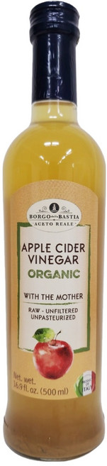 발베로 보르고델라바스티아 유기농 애플사이다비니거, 1개, 500ml