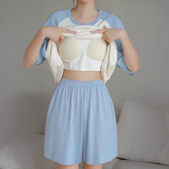 비올라 여성용 홈웨어 잠옷 상하의 세트 Vio0018