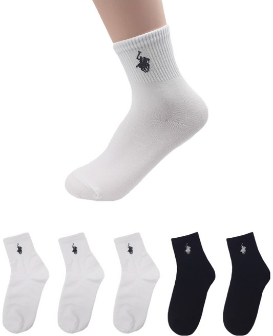 비버리힐스폴로클럽 여성용 미니 말로고 양말 5켤레 세트