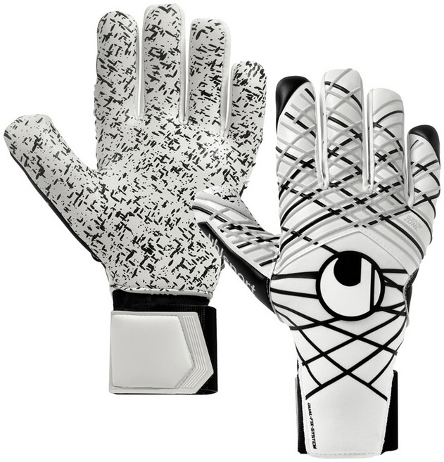 울스포츠 슈퍼그립+ HN GK장갑 양손착용 세트 UHL-101136301, 흰색 + 검정색, 1세트
