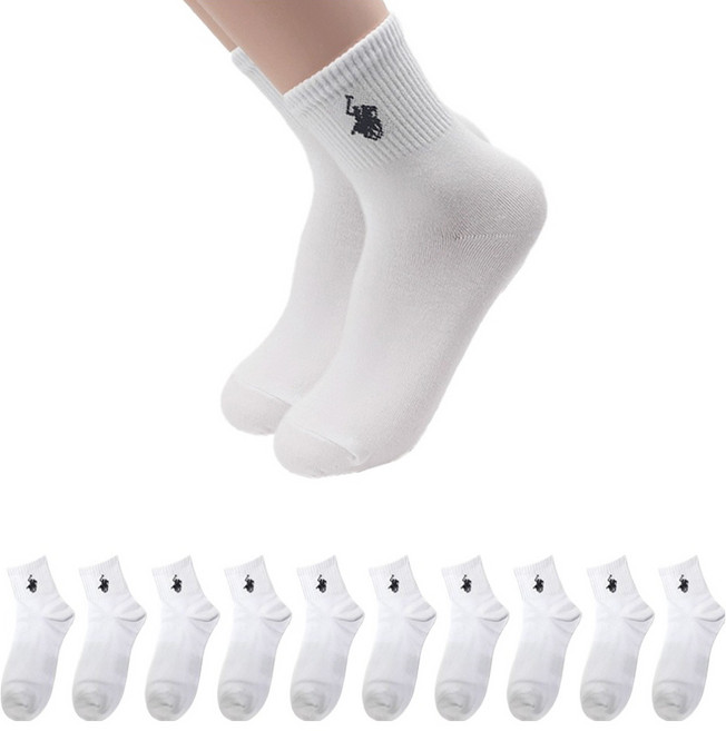 비버리힐스폴로클럽 여성용 미니 말로고 양말 10켤레 세트
