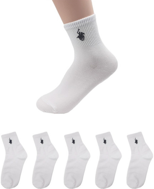 BEVERLY HILLS POLO CLUB 比佛利保羅 女用迷你馬球標誌襪5雙組
