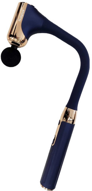 휴플러스 프리미엄 전신 커브건 등허리 마사지기, CORDZERO-C11G, 네이비 + 골드