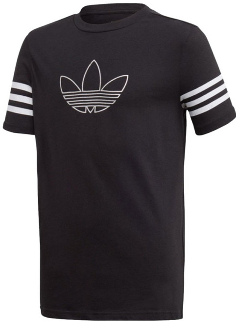 아디다스키즈 아동용 아웃라인 트레포일 티셔츠 FM4467