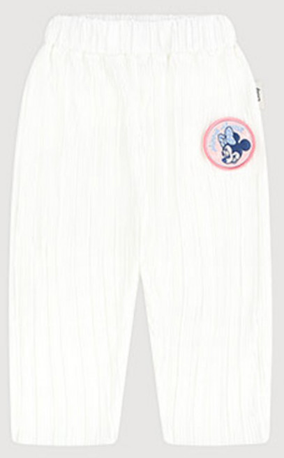 밀크마일 여아용 냉감 통기성 디즈니 베이비 미니마우스 시원한 조거핏 주름 팬츠