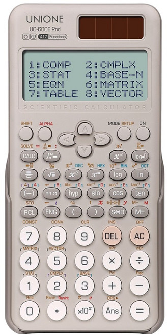 유니원 공학용 계산기, 1개, UC-600E 2nd(샌드베이지)