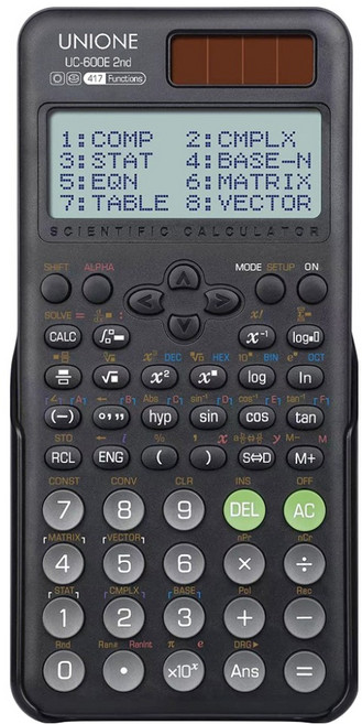 유니원 공학용 계산기, UC-600E 2nd(다크블랙), 1개
