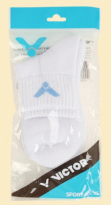 빅터 여성용 쿠션 단목 스포츠 양말 V201SK-257W, 스카이 블루, 1개