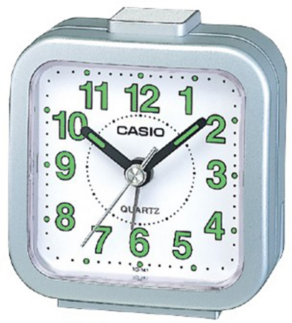 CASIO 卡西歐 輕巧指針鬧鐘 TQ-141-8D, 銀色