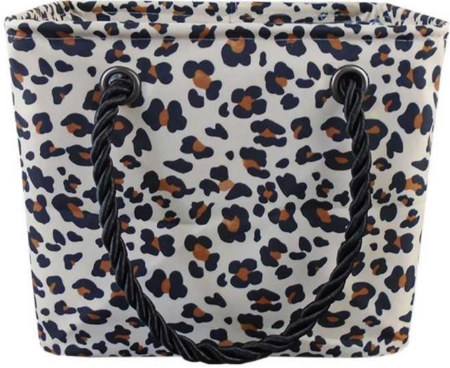 호피 휴대용 목욕 바구니, 화이트
