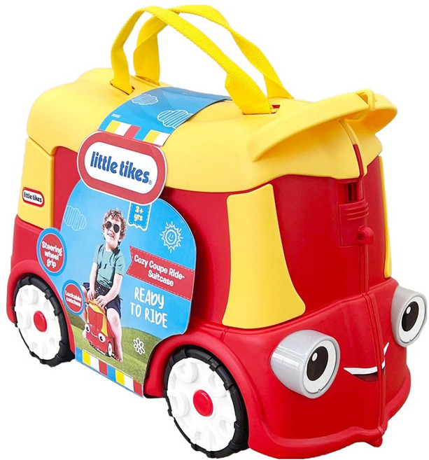 리틀타익스 2in1 정리함 캐리어 붕붕카 18L, 혼합색상, 1개