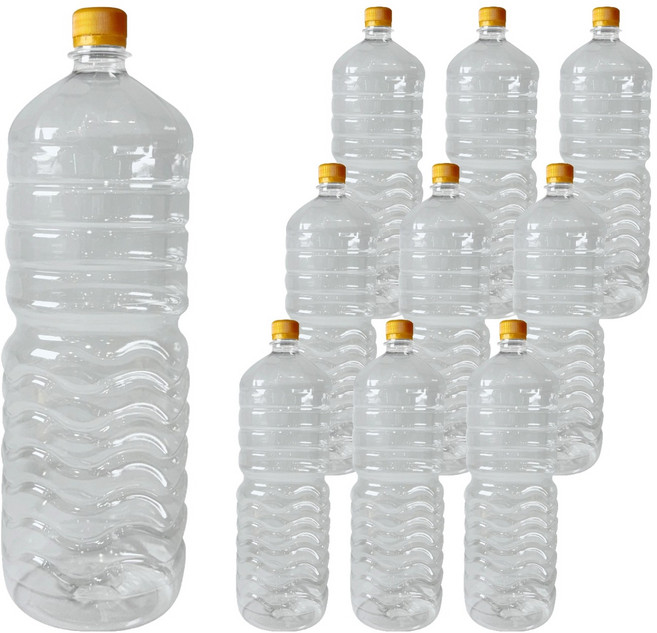 대경페트산업 생수 PET 용기 GW 1.8L x 10p + 골드 캡 10p 세트, 1세트