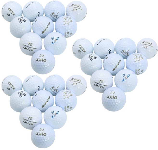 XXIO A級高爾夫回收球, 1個, 白色, 30個