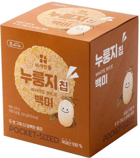 참좋은식품 바삭한톨 누룽지칩 백미 10p, 230g, 1개
