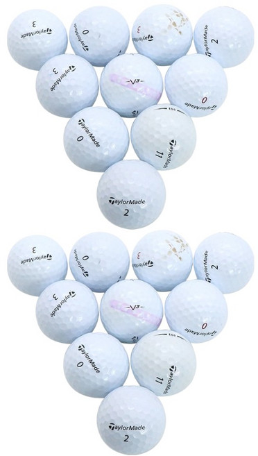 TaylorMade Unique Epic二手混合高爾夫球 A級 42.67mm, 1組, 20顆, 白色