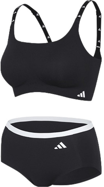 아디다스 빅사이즈 포함 여성용 에어로레디 멀티핏 퓨징 브라팬티 세트