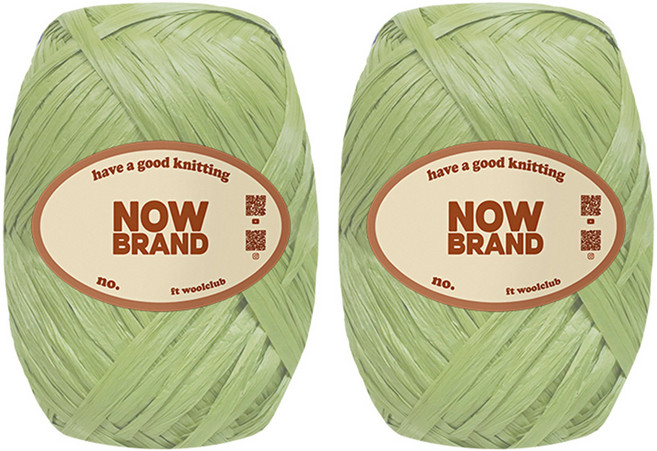 WoolClub NOWBRAND 高級拉菲草線 40g, 2個, 48號 霧面
