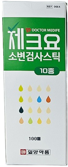 일양약품 체크요 케톤 단백뇨 소변검사 10종 스틱 키트, 100매, 1개