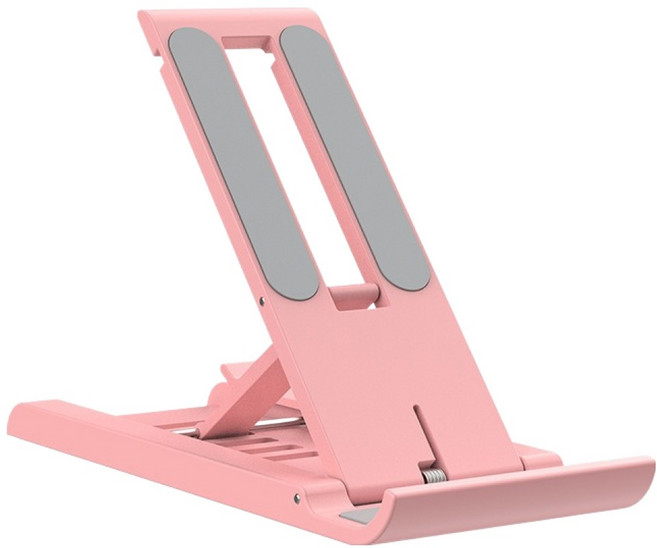 호후 마카식 휴대용 각도조절 스마트폰 거치대, 핑크, 1개