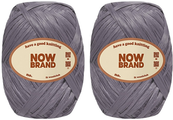 WoolClub NOWBRAND 高級拉菲草線 40g, 2個, 19號 霧面