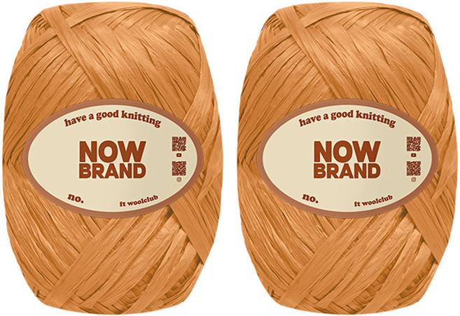 WoolClub NOWBRAND 高級拉菲草線 40g, 2個, 44號 霧面