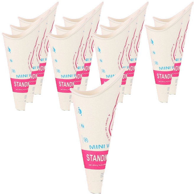 플렉스라인 여성용 일회용 소변기 12p, 핑크