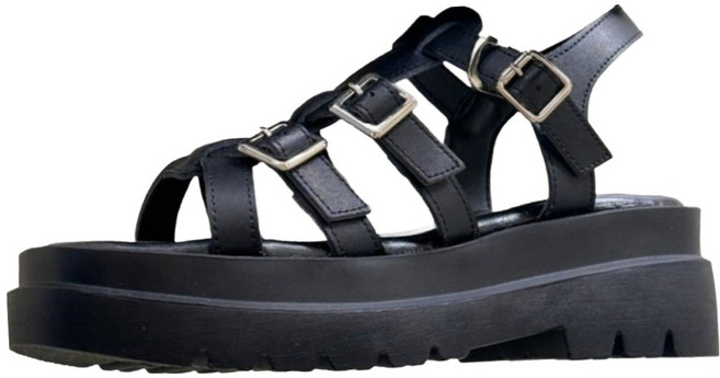 비아소뇨 여성용 소가죽 CHUNKY Nadal Sandal 5.5cm Vi21243